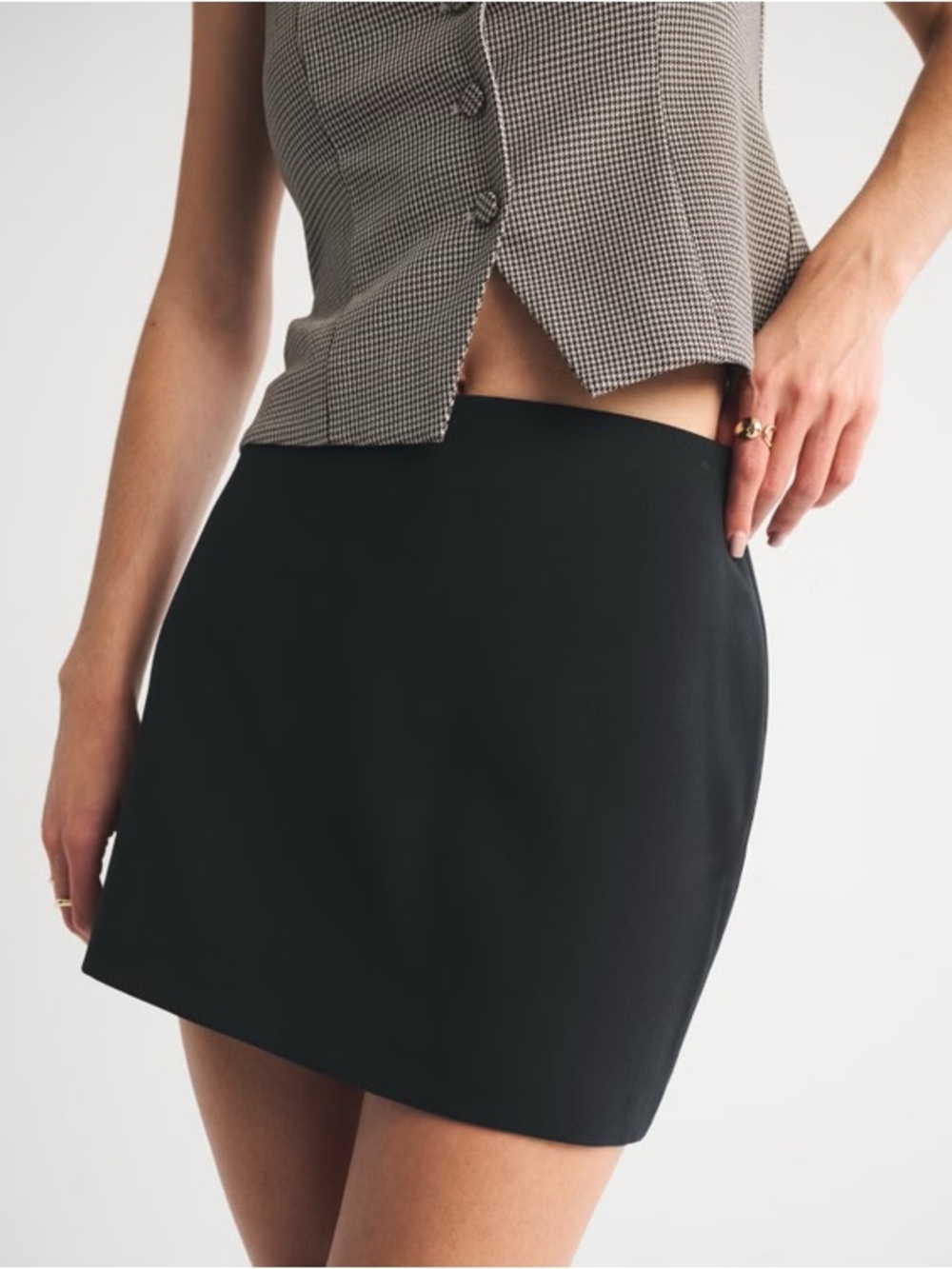 Abercrombie & Fitch Black Scarlett Skort
